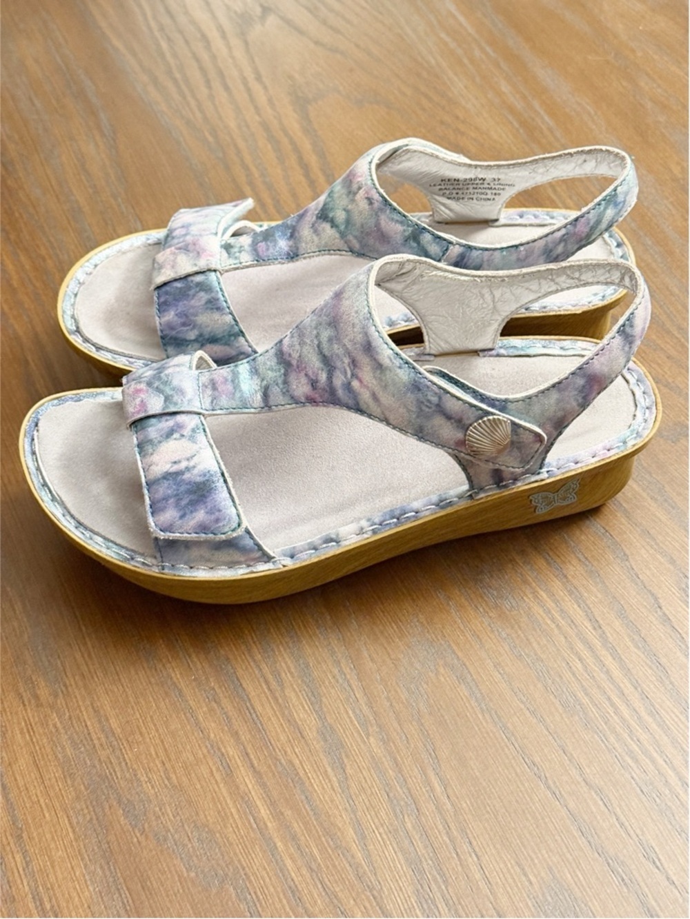 Alegria Leather Sandals with Adjustable Straps Kendra Impressionista size 7.5 - Picture 3 of 8